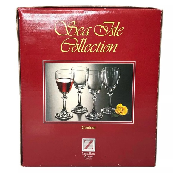 Sea Isle Collection Germany 4 Crystal Wine Glasses - Picture 2 of 5